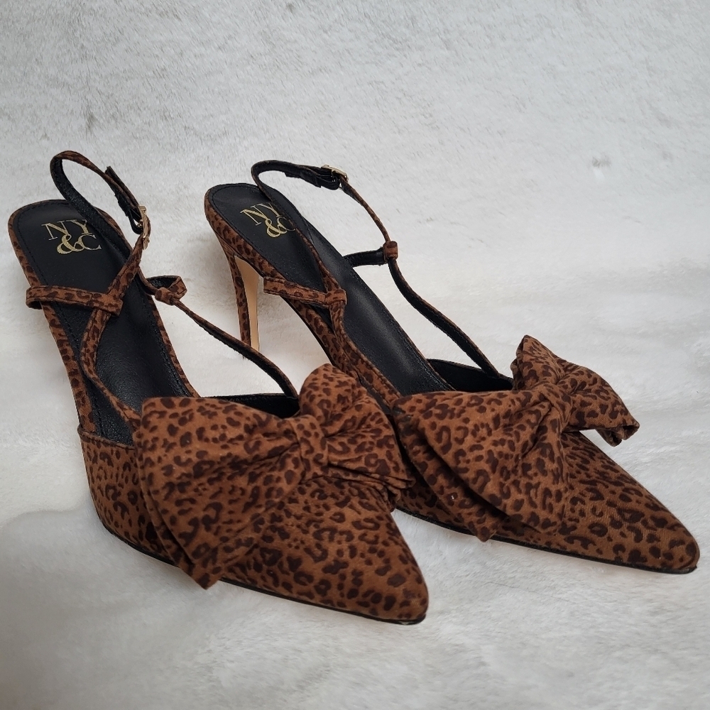 NWT New York & Co Georgina Women's Pointed High Heel Slingback Shoe Size 9